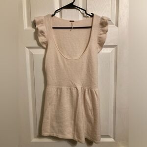Free People Pink Wool Shirt, Size Medium